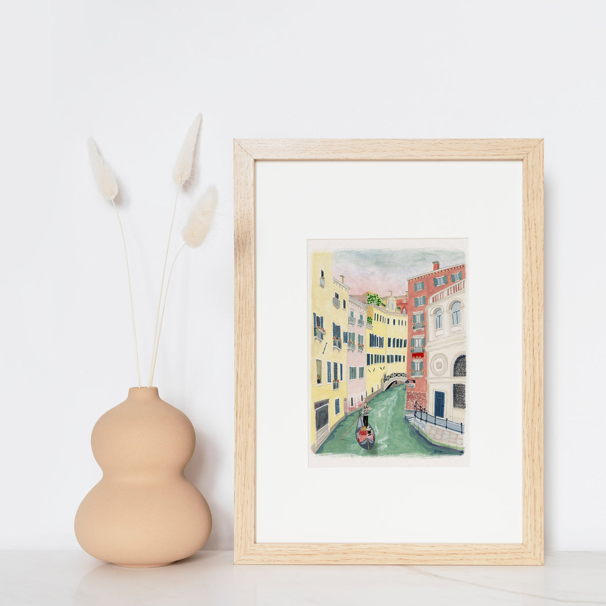 Gondola Ride in Venice Travel Art Print