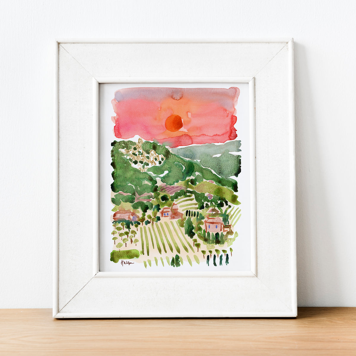 View from Bonnieux, France Travel Art Print