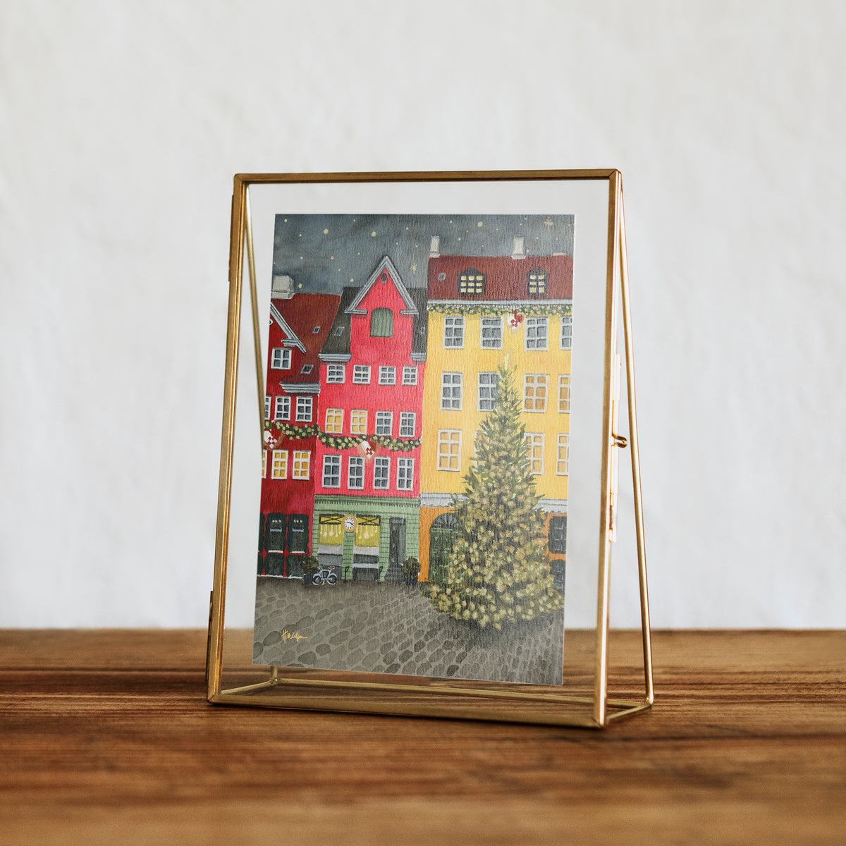 Copenhagen at Christmas Travel Art Print