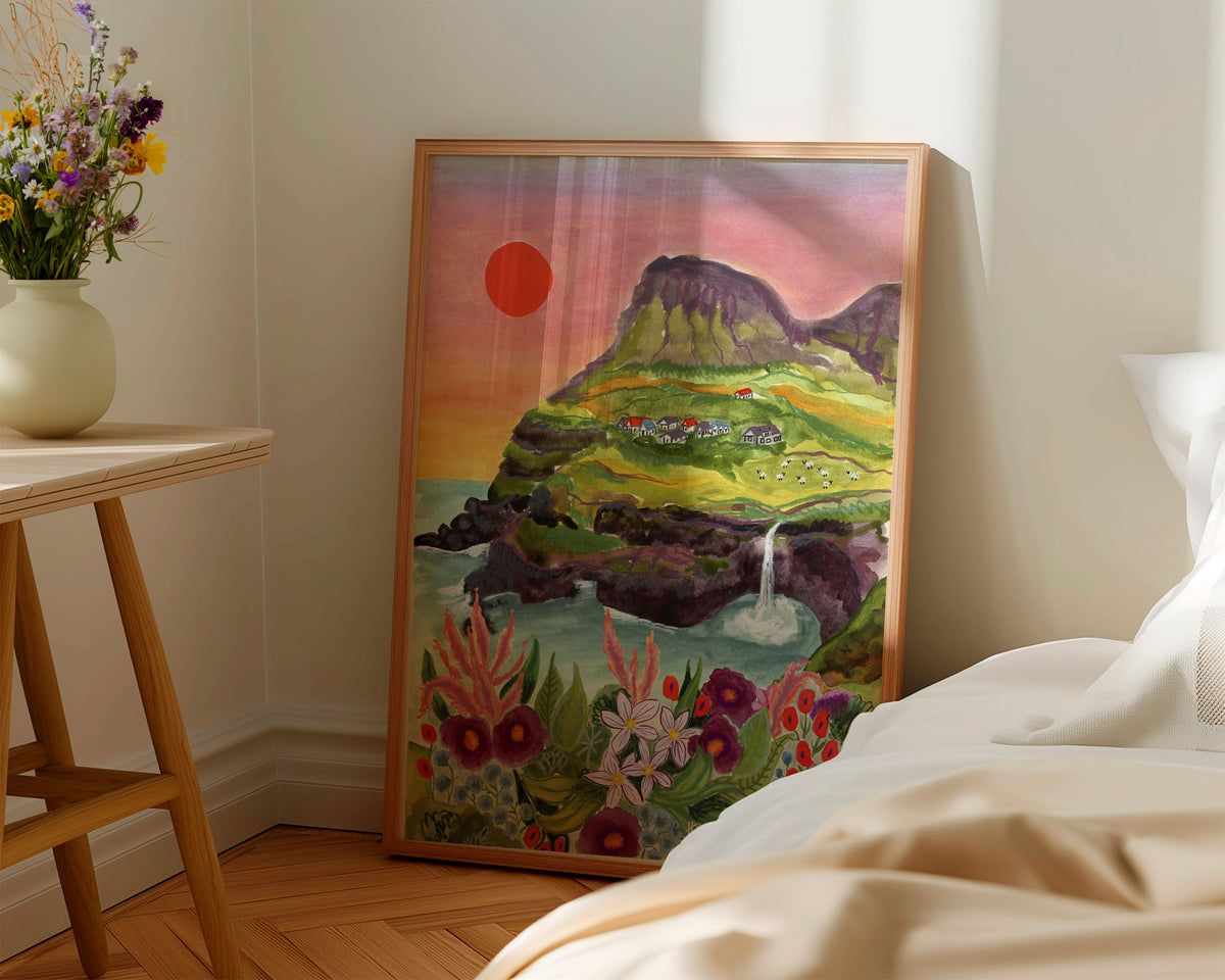 Faroe Islands Travel Art Print