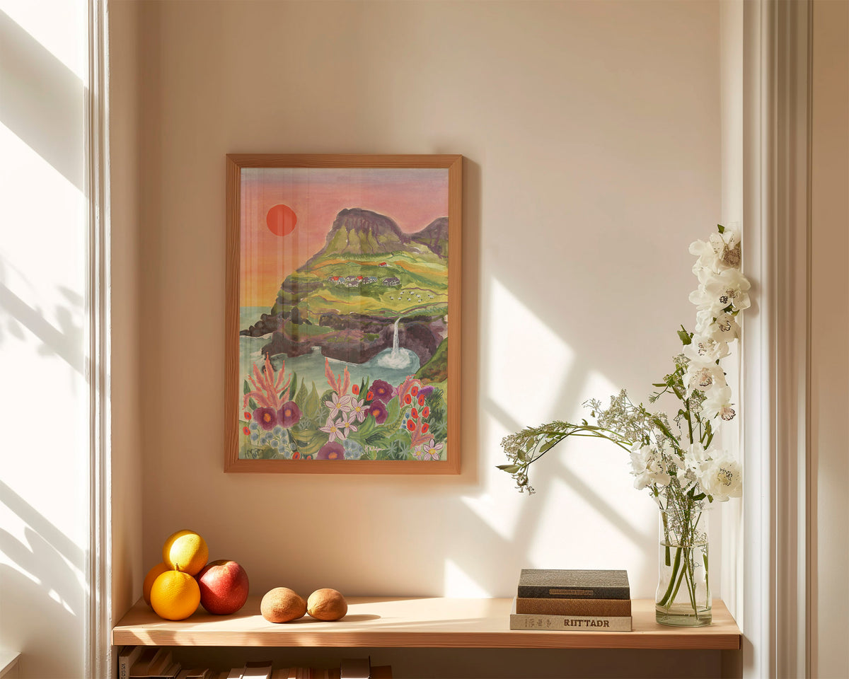 Faroe Islands Travel Art Print