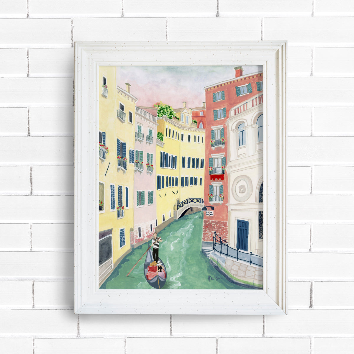 Gondola Ride in Venice Travel Art Print