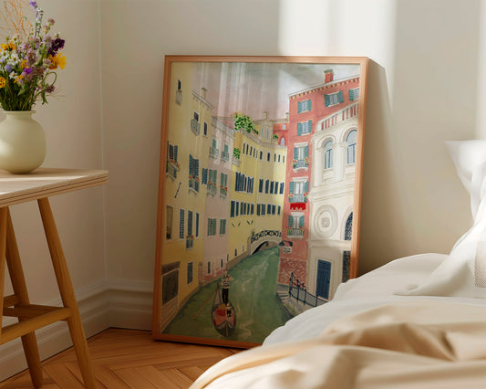 Gondola Ride in Venice Travel Art Print