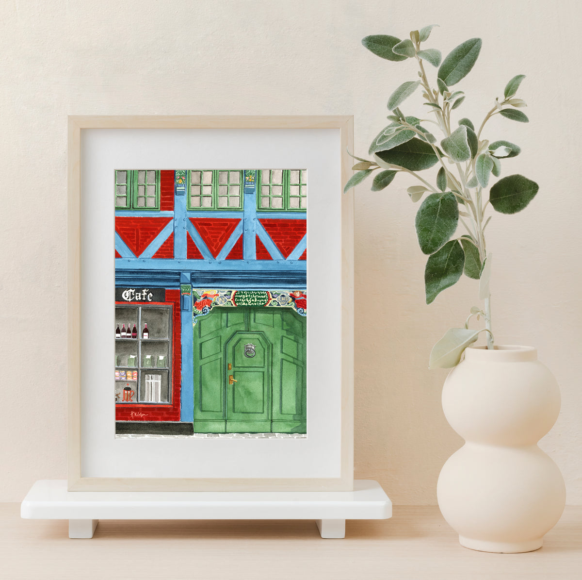 Ribe, Denmark Travel Art Print